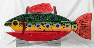 Speckled Trout Folk Art Table