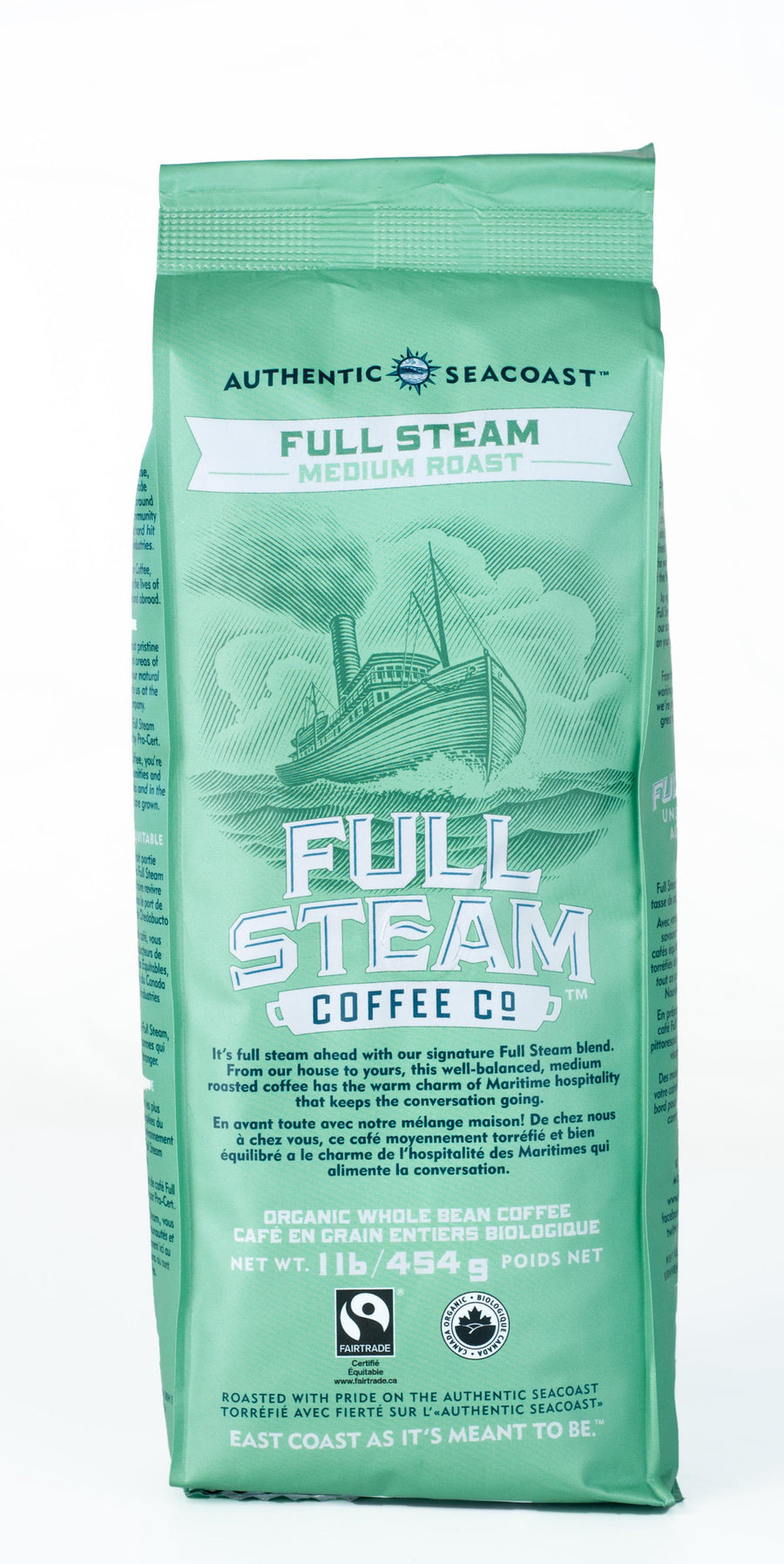 Full Steam Medium Roast Coffee (Whole Bean)