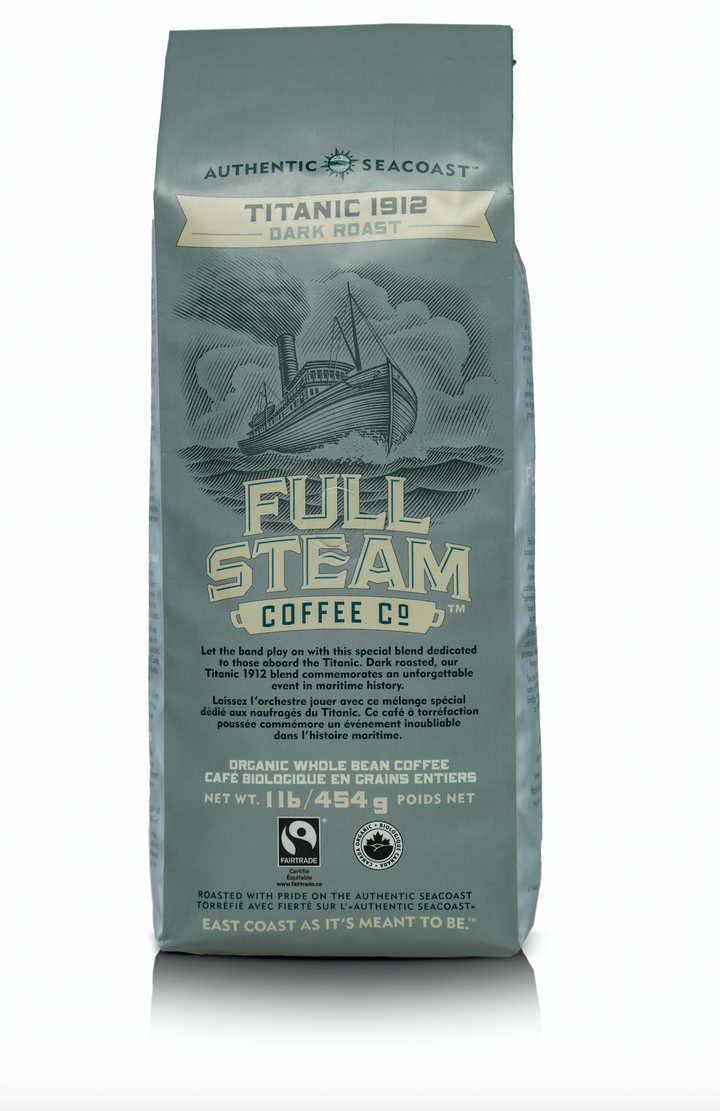 Full Steam Titanic 1912 Dark Roast Whole Bean Coffee