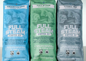 Full Steam Fogarty's Cove Medium Roast Coffee (Whole Bean)